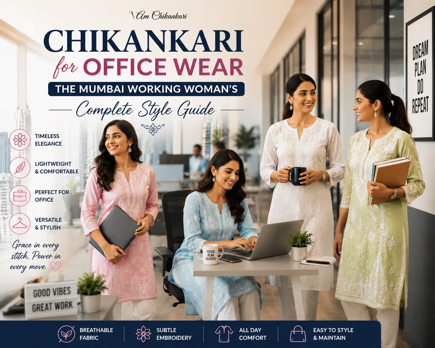 Chikankari for Office Wear - The Mumbai Working Woman's Complete Style Guide