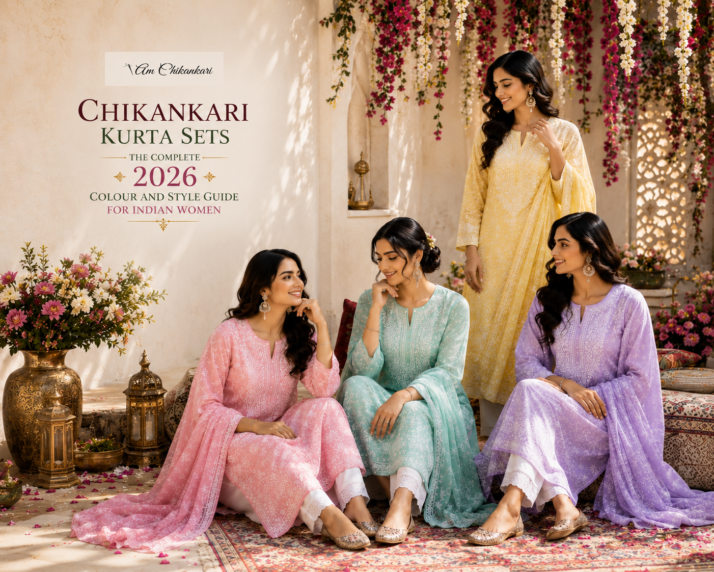 Chikankari Kurta Sets - The Complete 2026 Colour and Style Guide for Indian Women