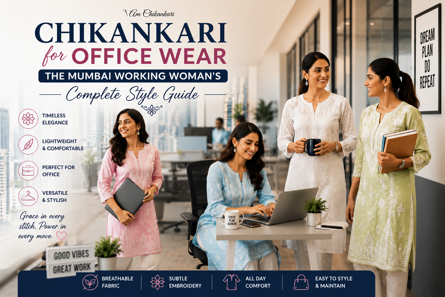 Chikankari for Office Wear - The Mumbai Working Woman's Complete Style Guide