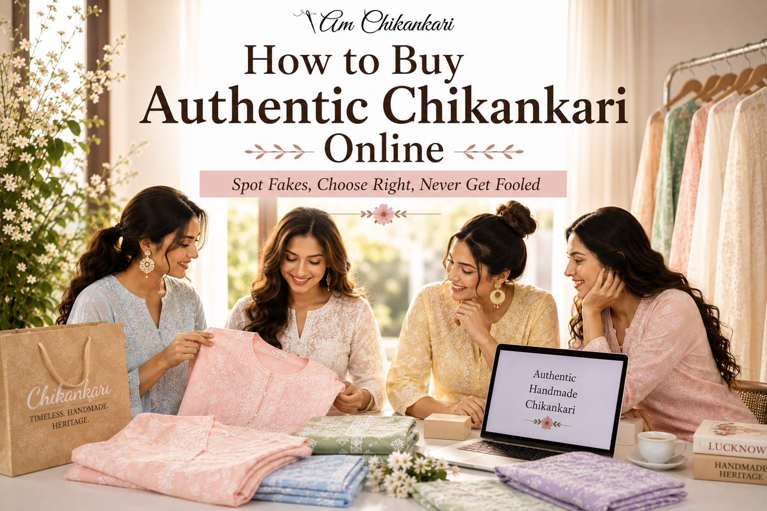 How to Buy Authentic Lucknowi Chikankari Kurta Set Online