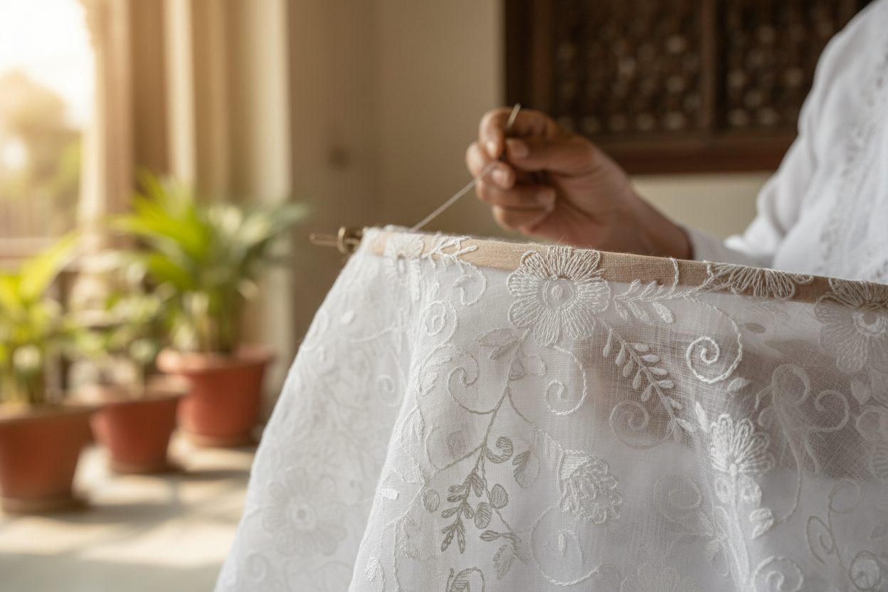 What Is Chikankari? History, Fabric and Making Process