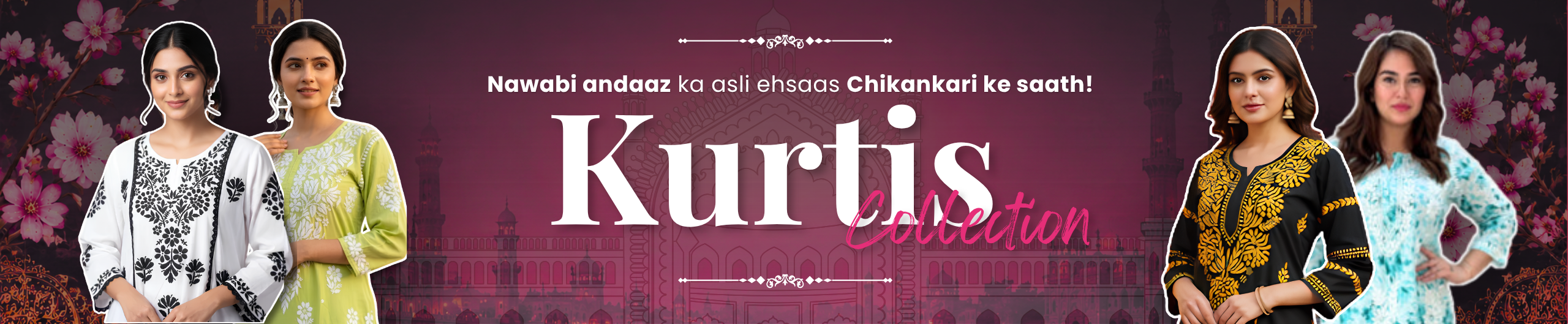 Lucknow Chikankari Kurti for Women