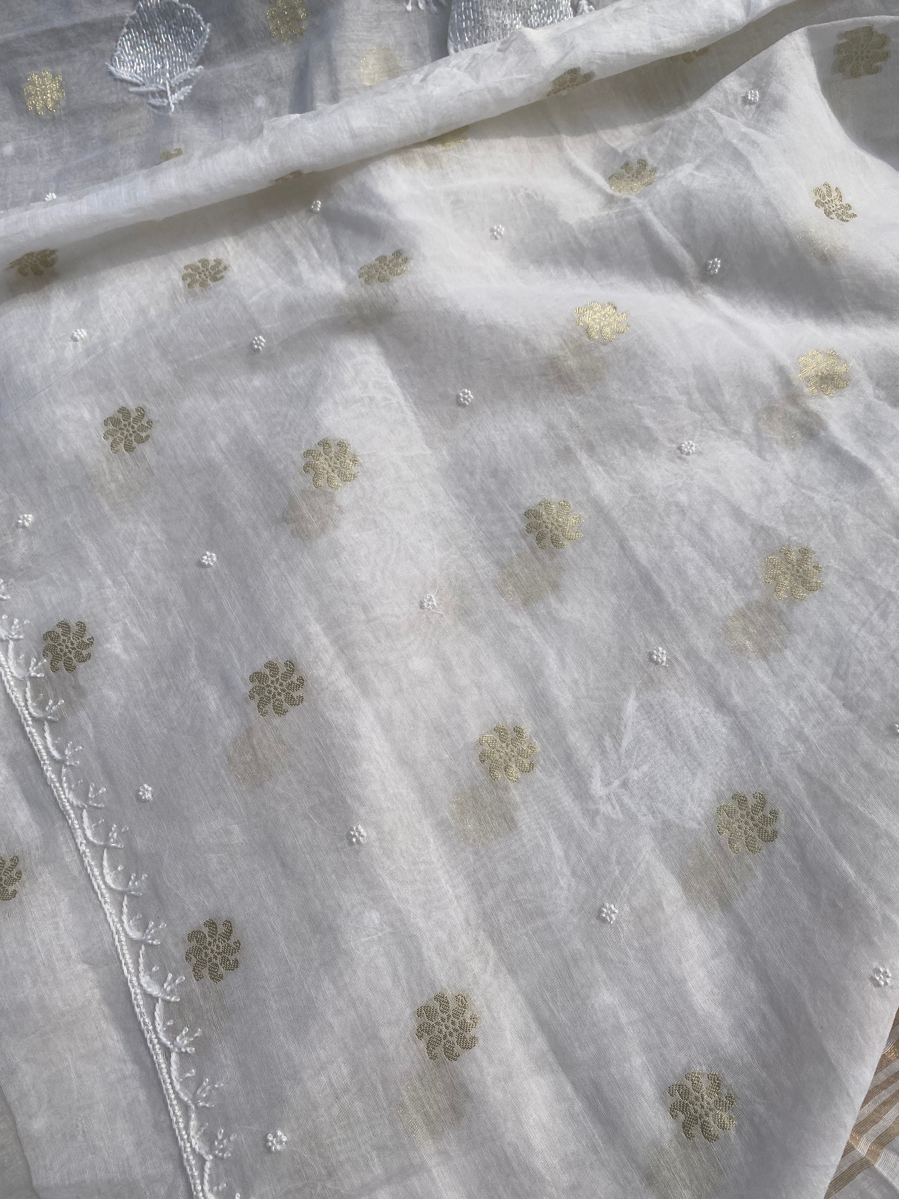 Premium Mul Chanderi Suit pc