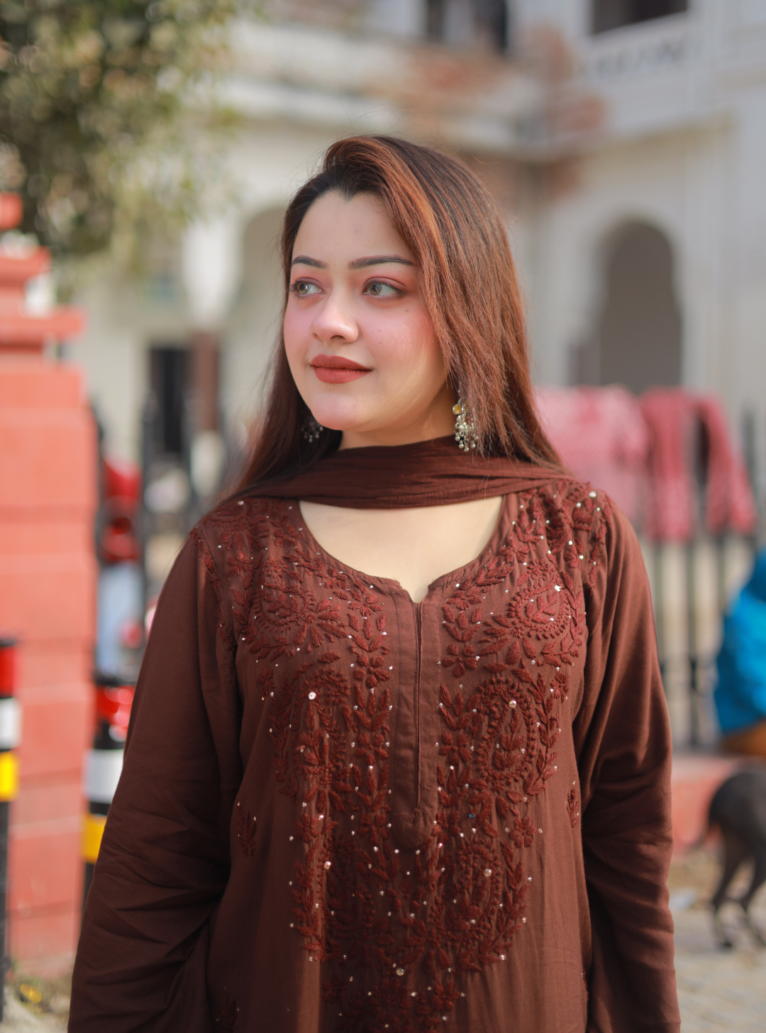 FIZA MUKESH REYON SETS CHOCOLATE BROWN
