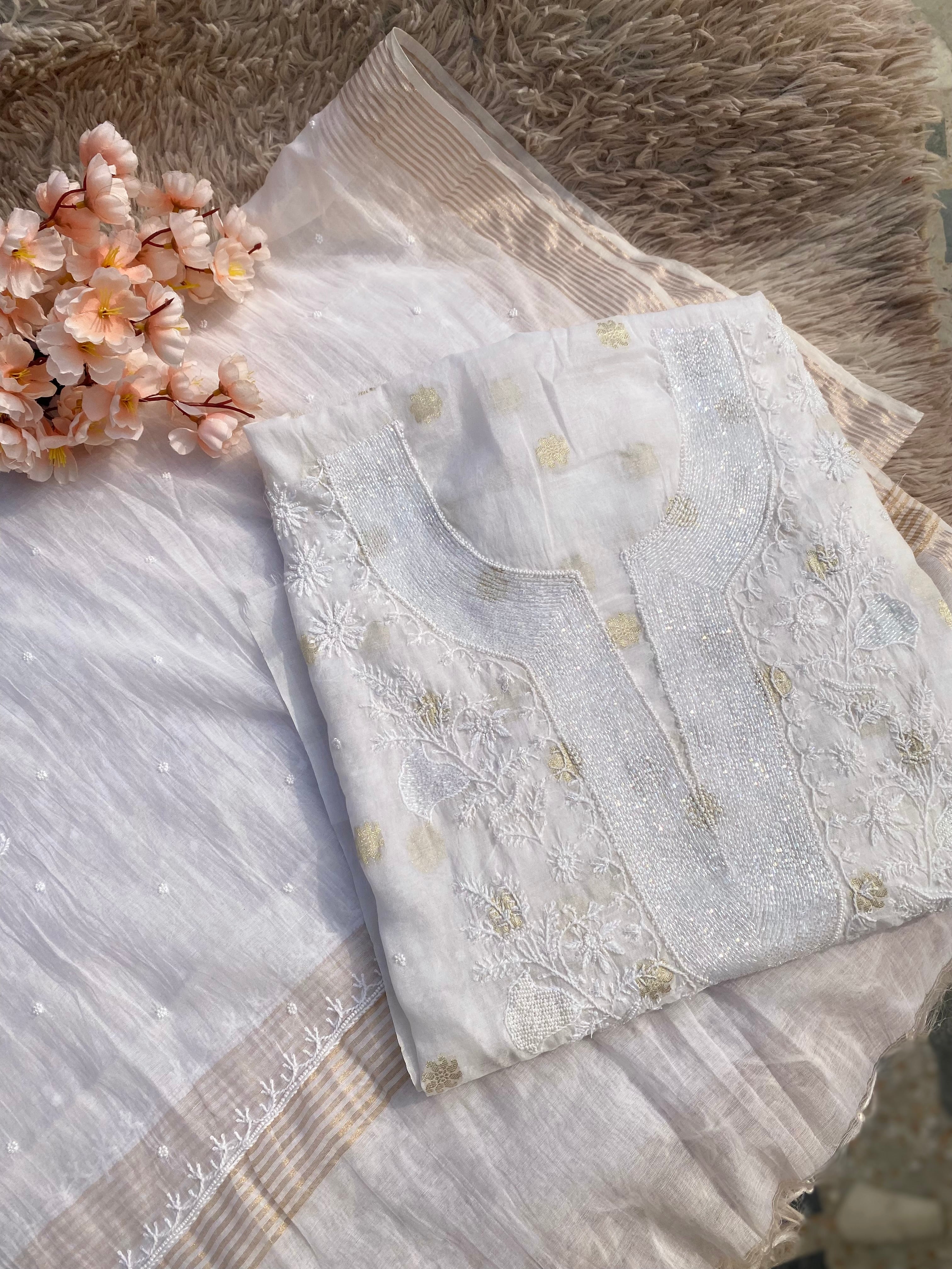 Premium Mul Chanderi Suit pc