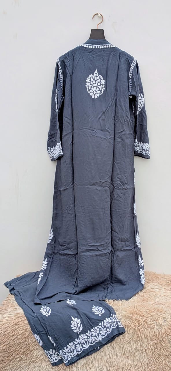 SUZAN SHRUG 3PC CHIKANKARI SET