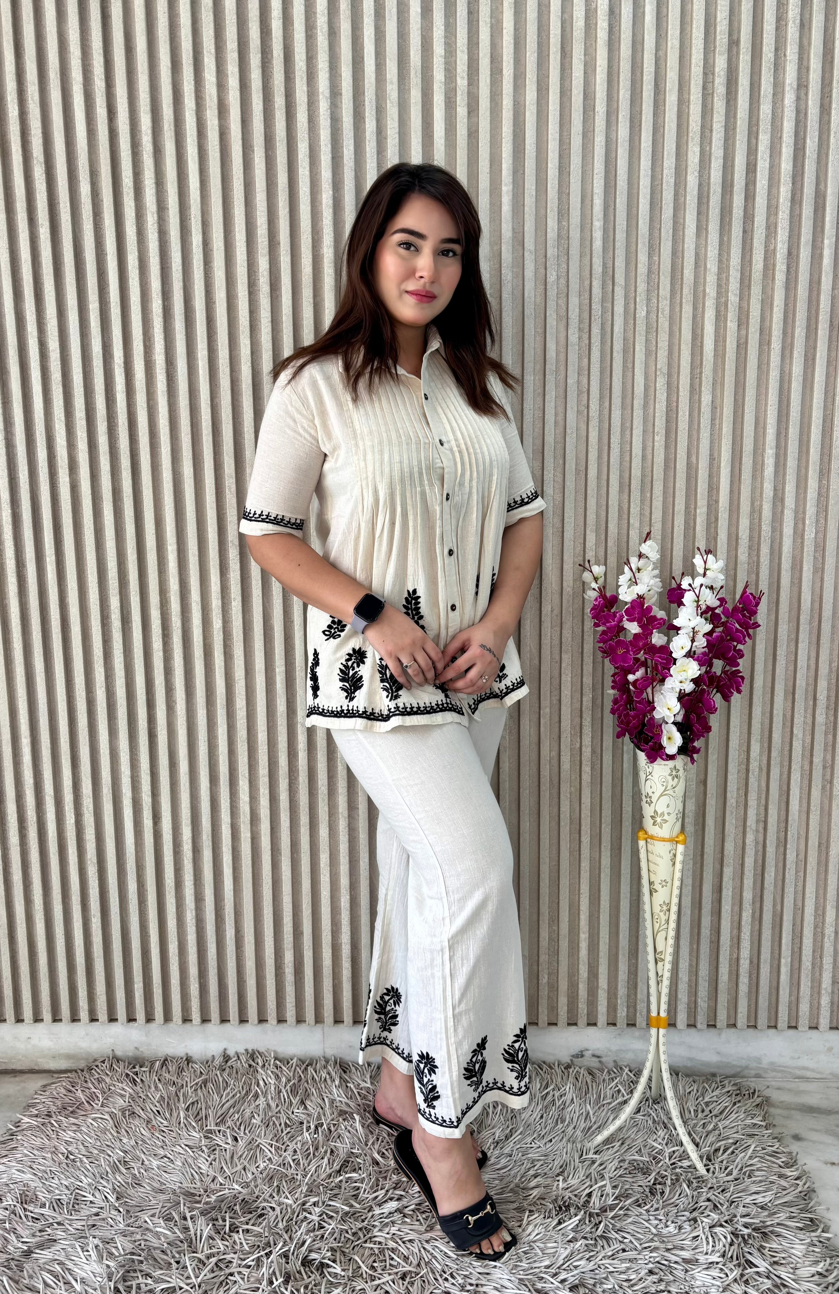 SANIYA CHIKANKARI CO-ORD SET