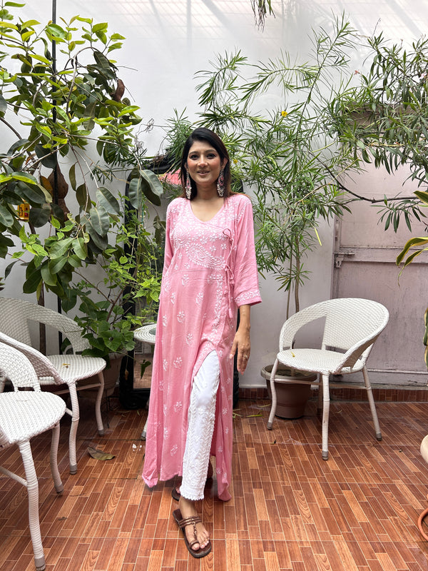 Tanya Angrakha A line Chikankari Kurti