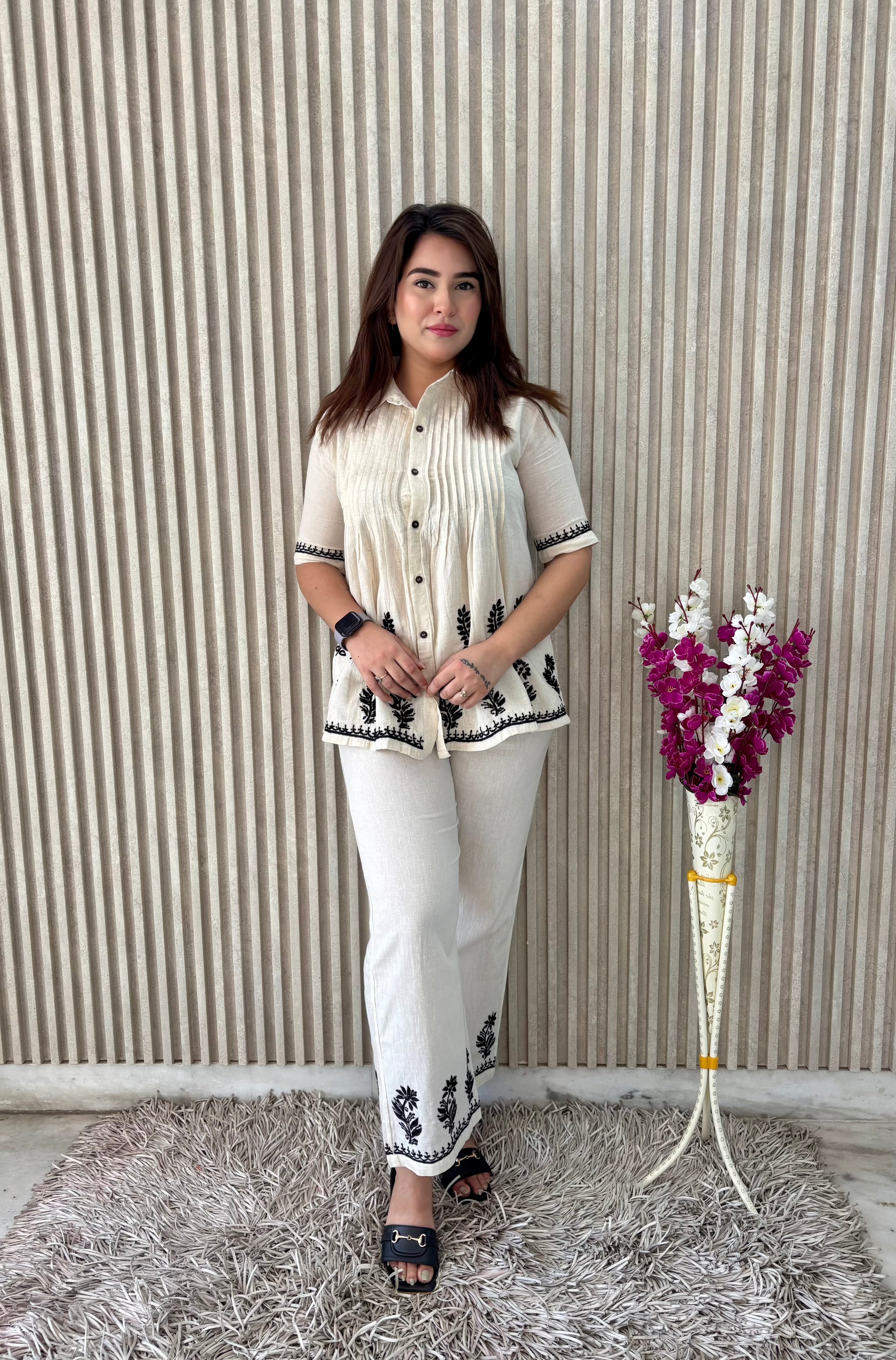 SANIYA CHIKANKARI CO-ORD SET