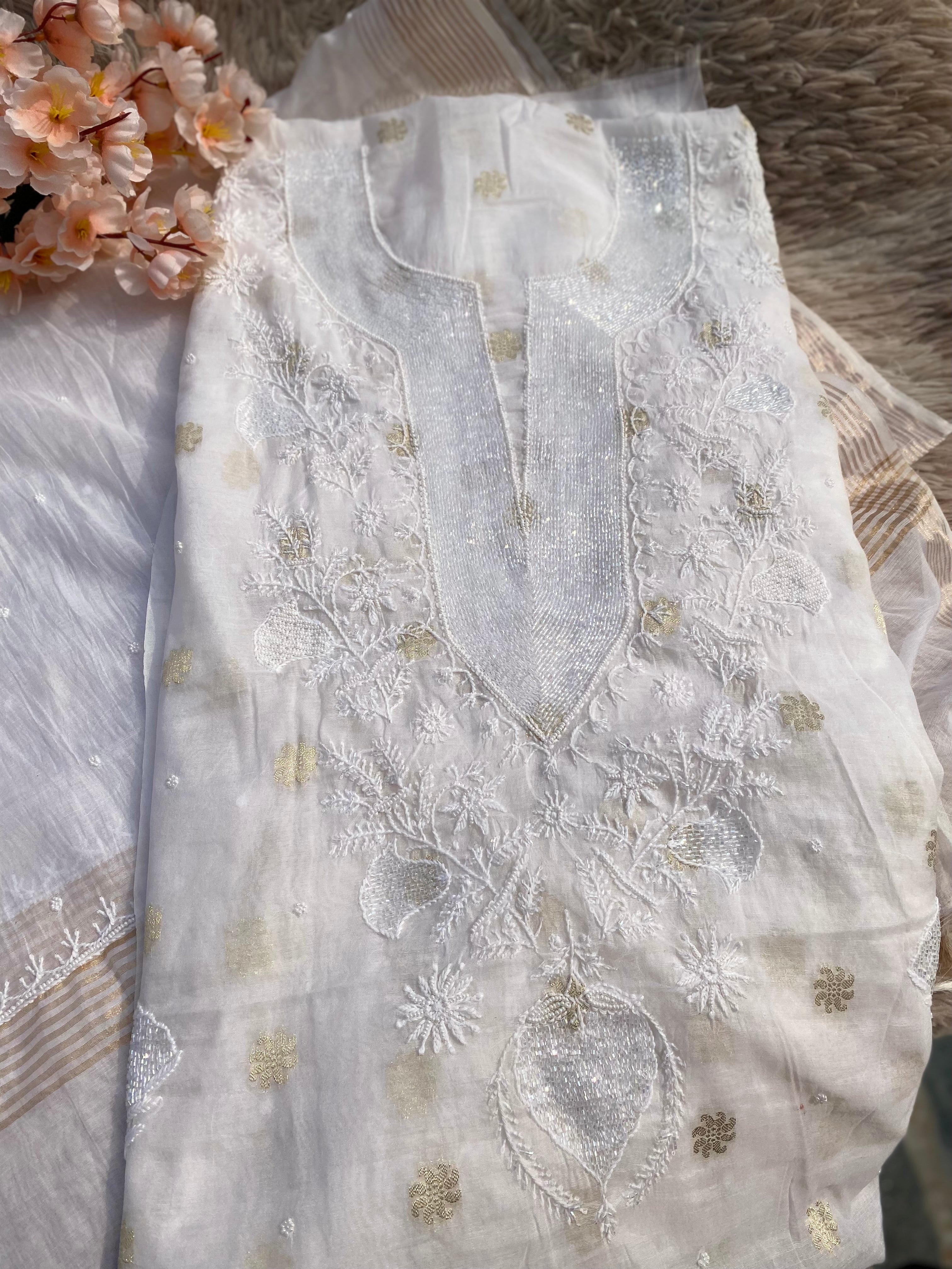 Premium Mul Chanderi Suit pc