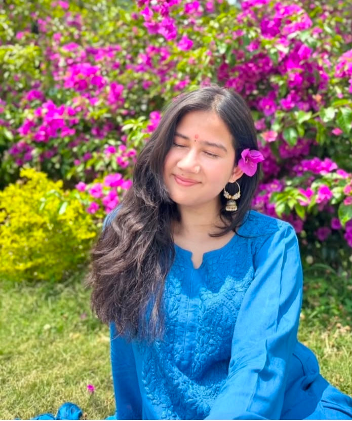 GUNJAN REYON 3PC CHIKANKARI SETS BLUE