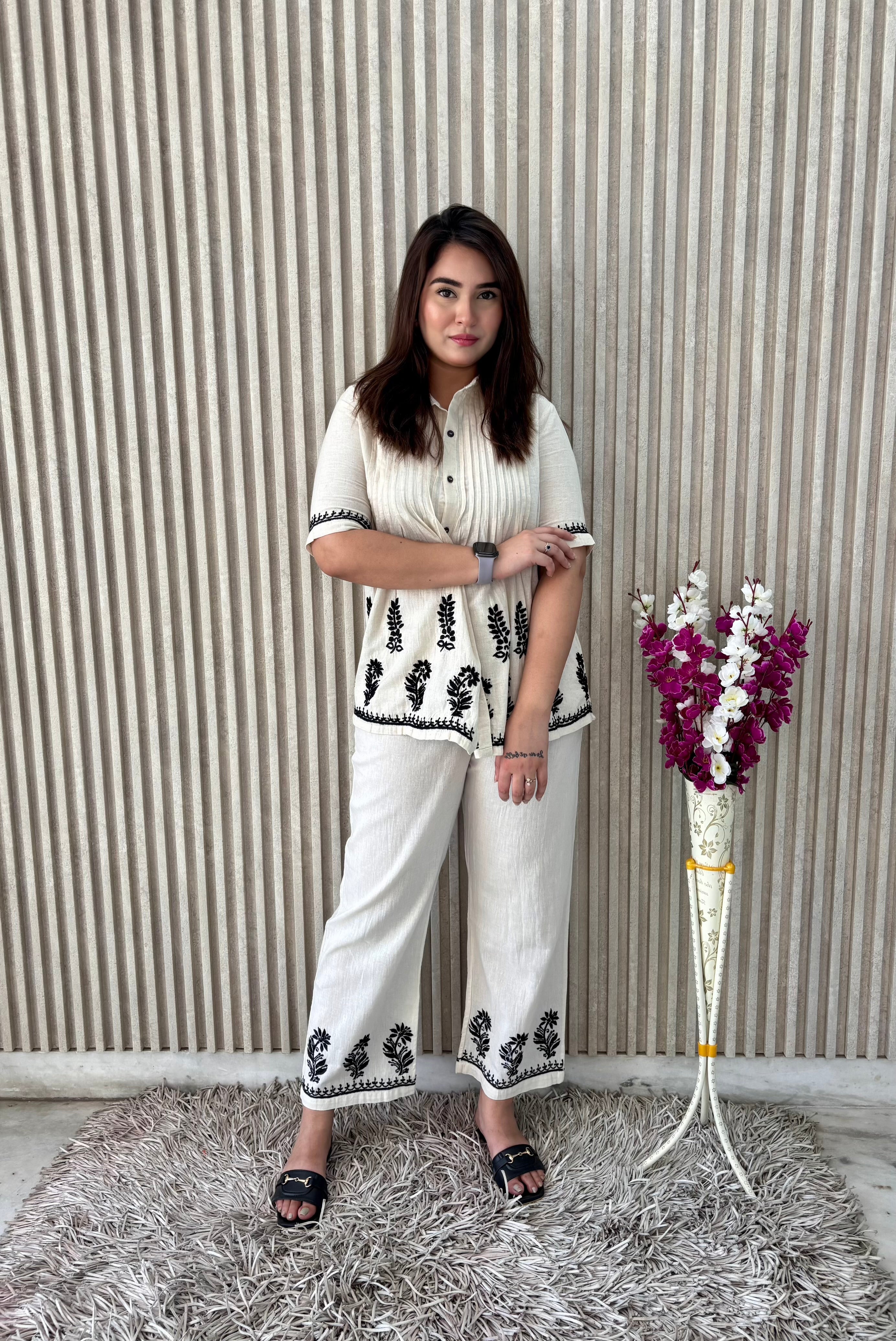 SANIYA CHIKANKARI CO-ORD SET