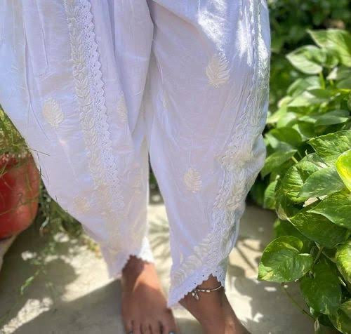 LUCKNOWI CHIKANKARI TULIP PANT