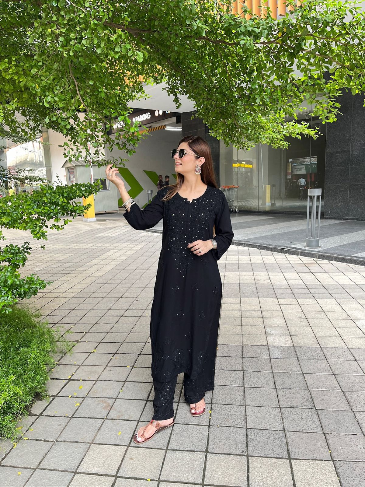 FIZA MUKESH REYON SETS BLACK