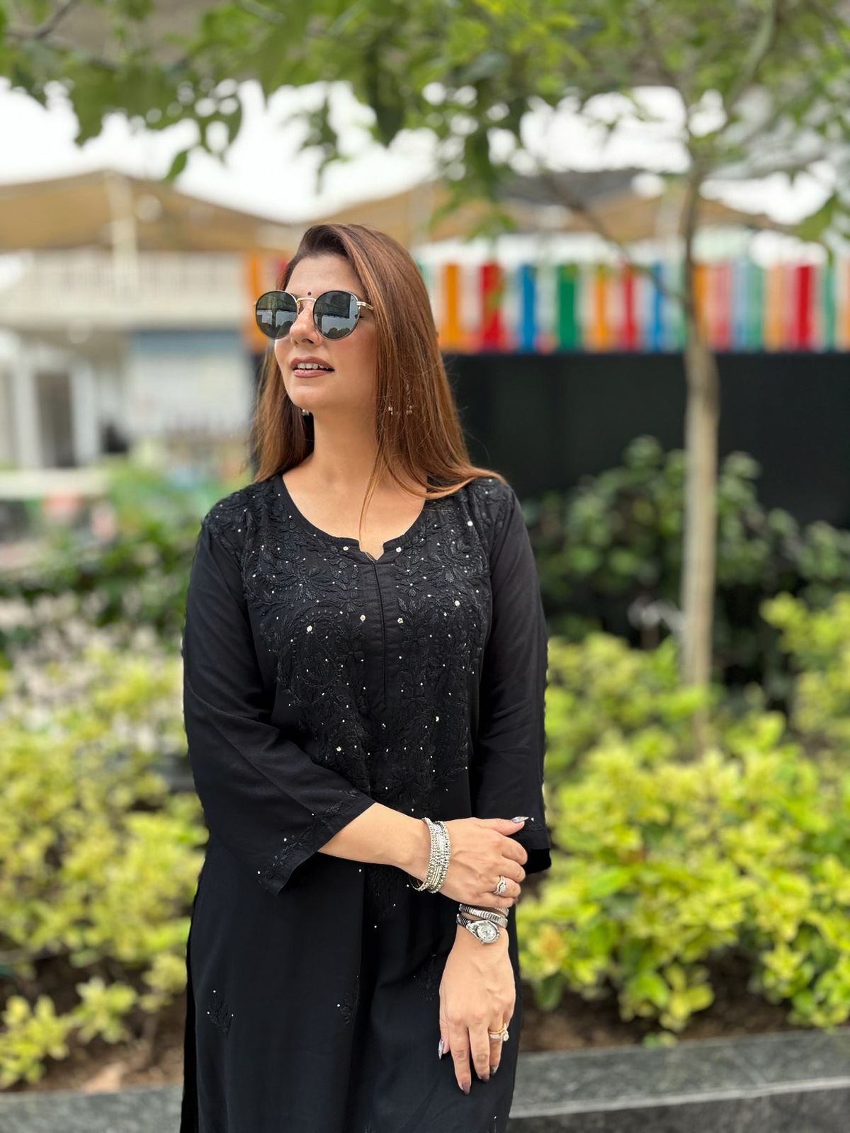 FIZA MUKESH REYON SETS BLACK