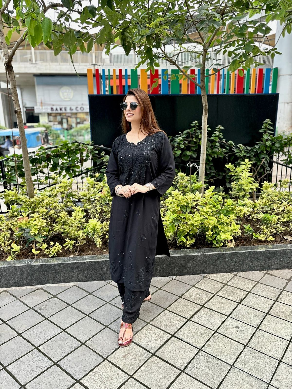 FIZA MUKESH REYON SETS BLACK