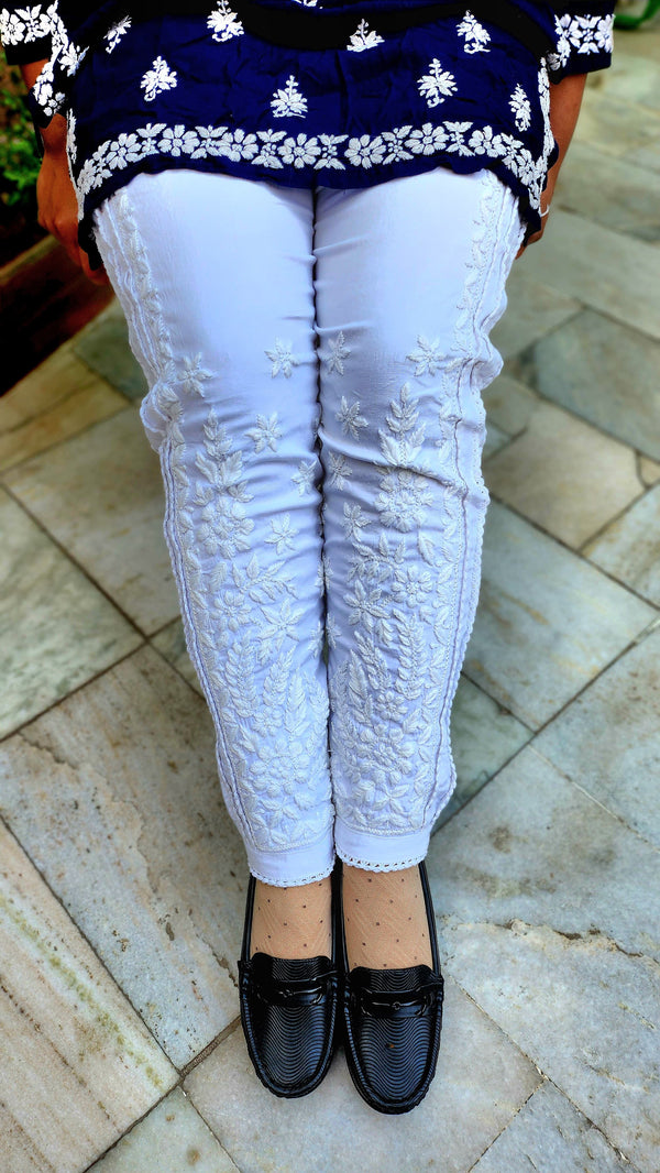 LUXE CHIKANKARI 3D WORK PANT