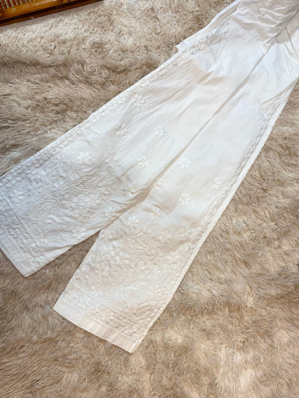 LUCKNOWI CHIKANKARI PANT