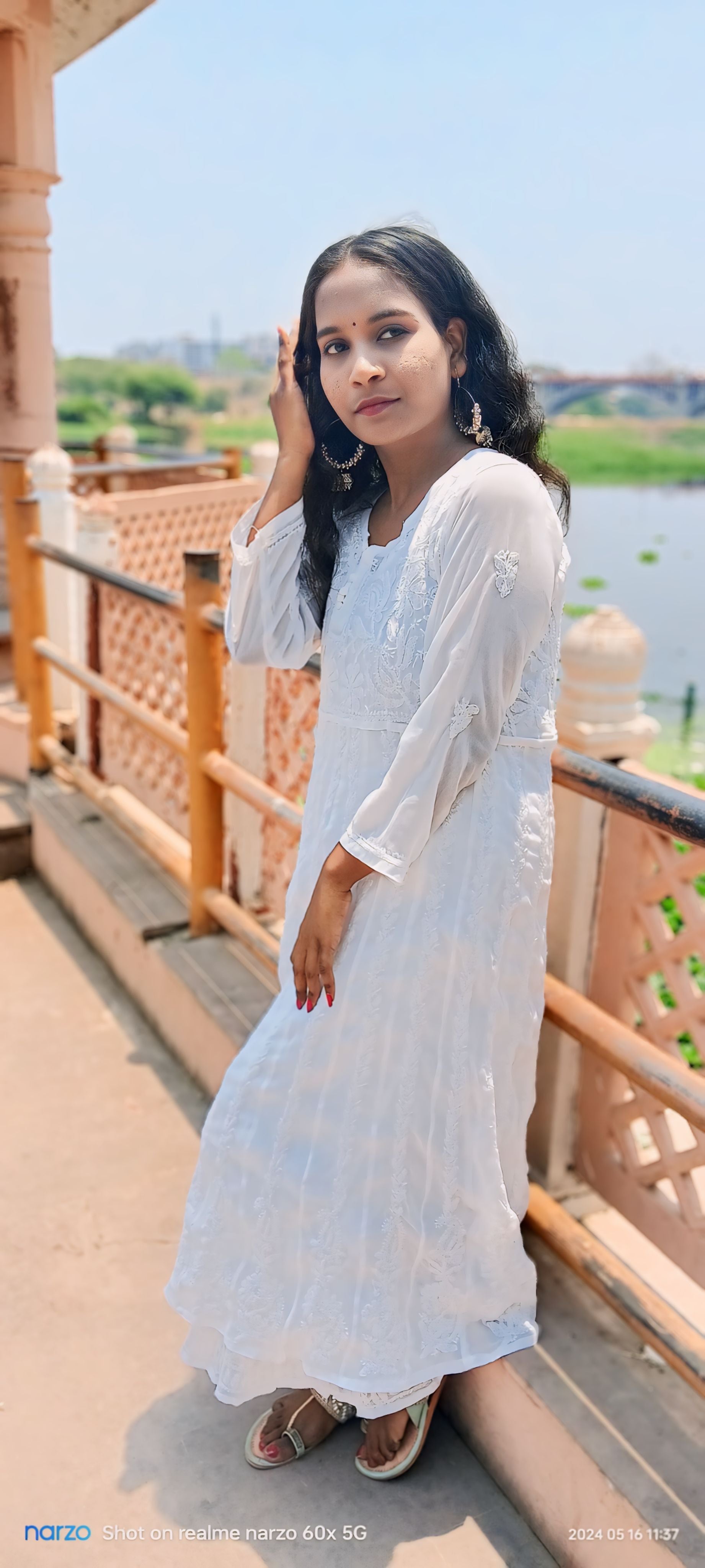 CHIKANKARI AANARKALI KURTI